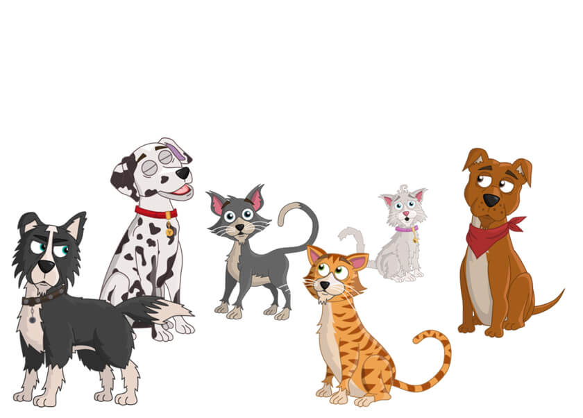Cats and Dogs bundle - Puppets for Adobe Character Animator