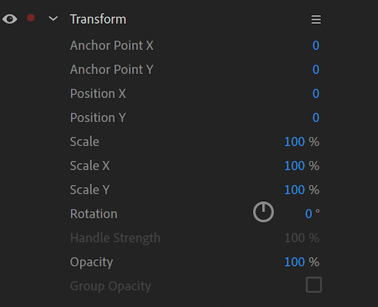 Setting scale and Position in Adobe Character Animator