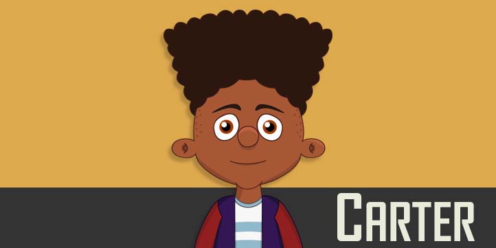 Carter - A black child puppet