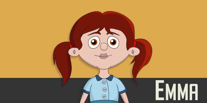 Emma - a white female child puppet