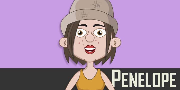 Penelope - a female teen asian puppet
