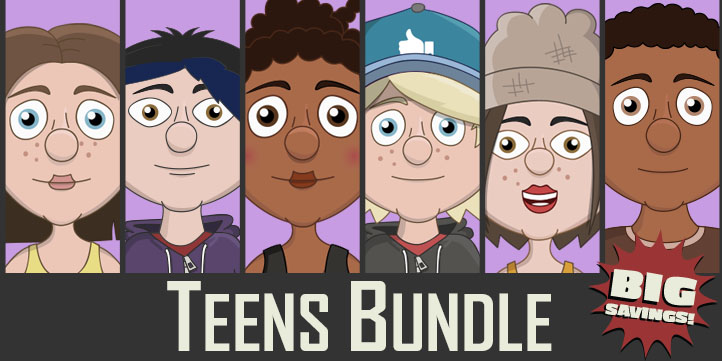 Adobe Character Animator Teens Puppet Bundle