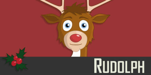 Rudolph - a Christmas reindeer puppet