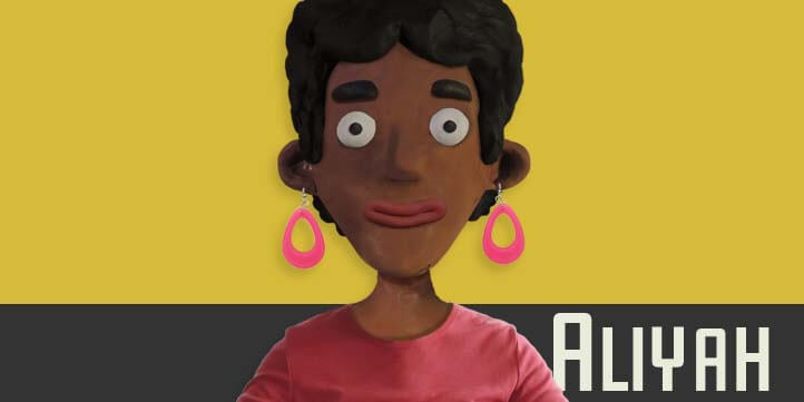 Aliyah puppet available for Adobe Character Animator