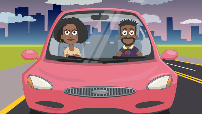 Adobe Character Animator Simulated driving car travel
