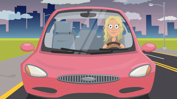 Adobe Character Animator Simulated driving car travel