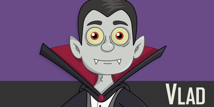Vlad - A Halloween vampire Dracula zombie teenager male puppet for Adobe Character Animator