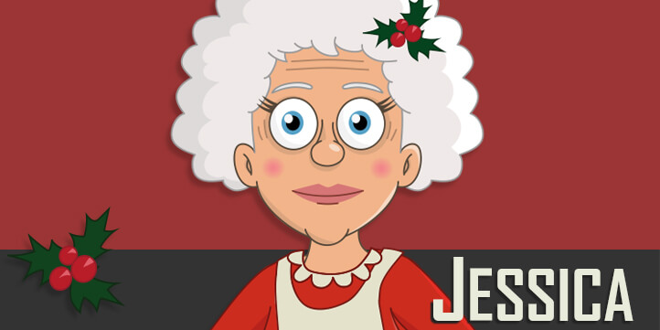 Jessica - Mrs. Claus Christmas Puppet for Adobe Character Animator