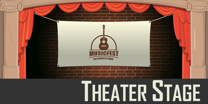 Toon Loons Theater Stage Background for Adobe Character Animator