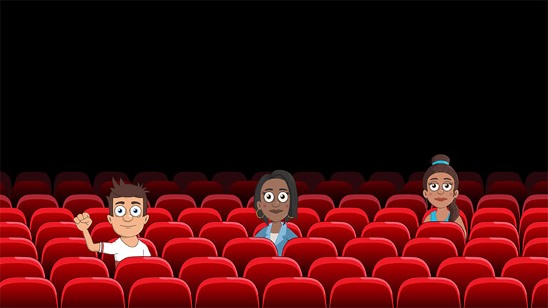 Toon Loons Theater Seating Background for Adobe Character Animator
