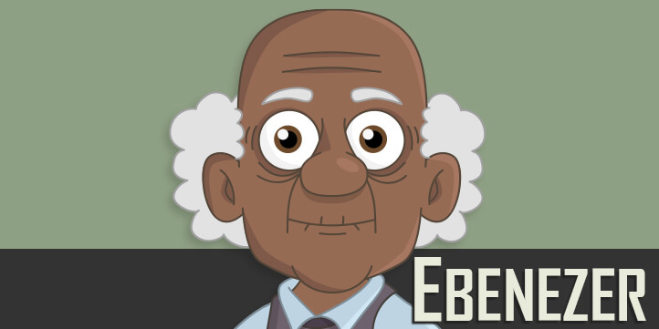 Ebenezer - Elderly, Black Male Puppet for Adobe Character Animator
