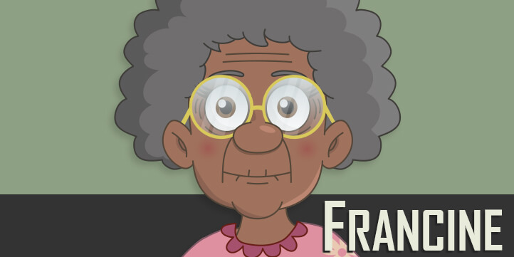 Francine - Elderly, Black Female Puppet for Adobe Character Animator