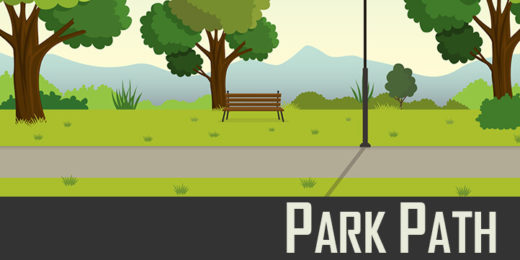 Toon Loons Park Path Day Background for Adobe Character Animator