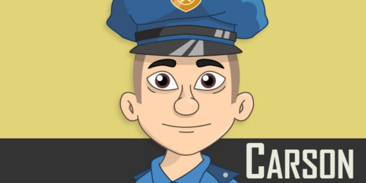 Carson - Asian, Police-man, male Puppet for Adobe Character Animator