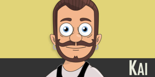 Kai - White, Barista, male Puppet for Adobe Character Animator