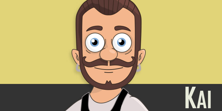 Kai - White, Barista, male Puppet for Adobe Character Animator