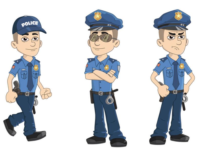 Carson - Asian, Police-man, male Puppet for Adobe Character Animator
