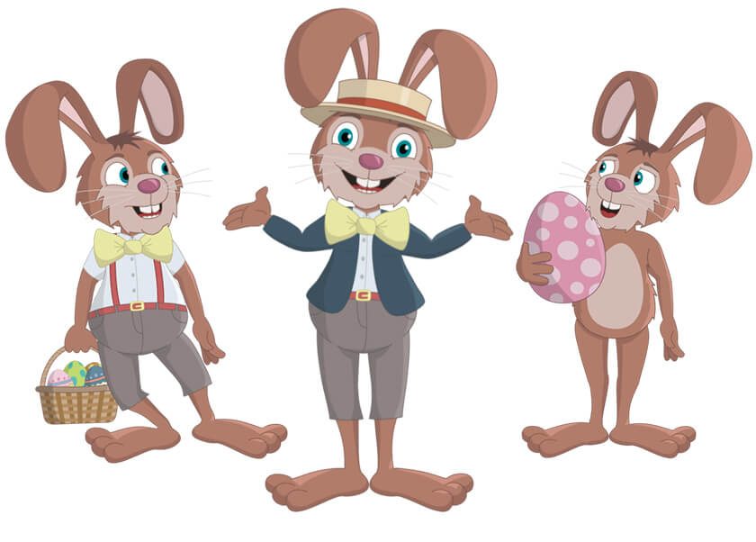 Easter Bunny puppet available for Adobe Character Animator