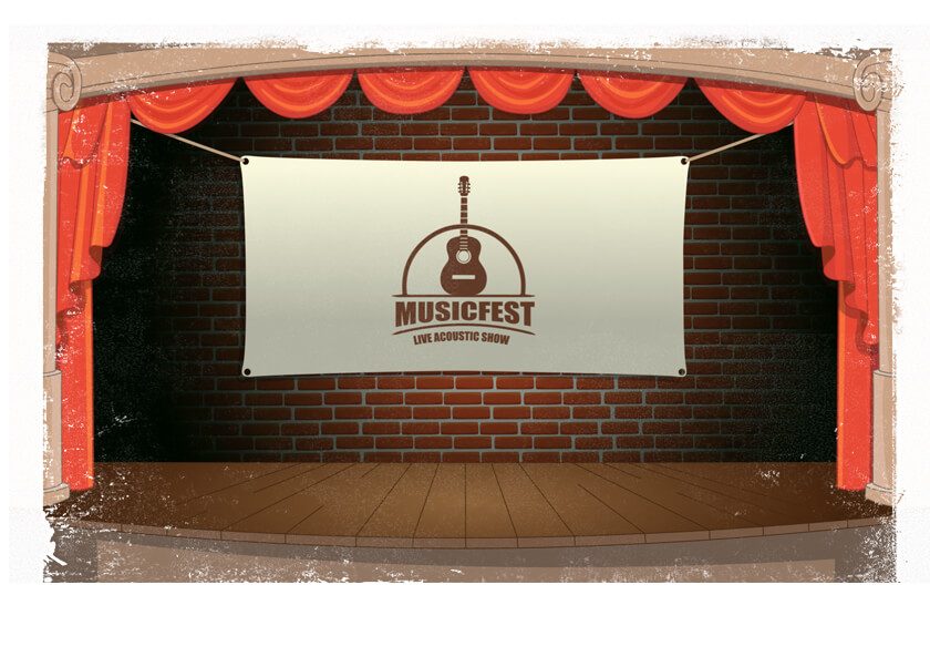 Toon Loons Theater Stage Background for Adobe Character Animator