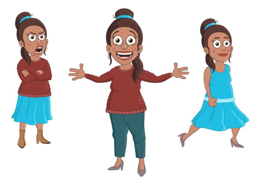 Ximena - Polynesian Pacific Islander female Puppet for Adobe Character Animator